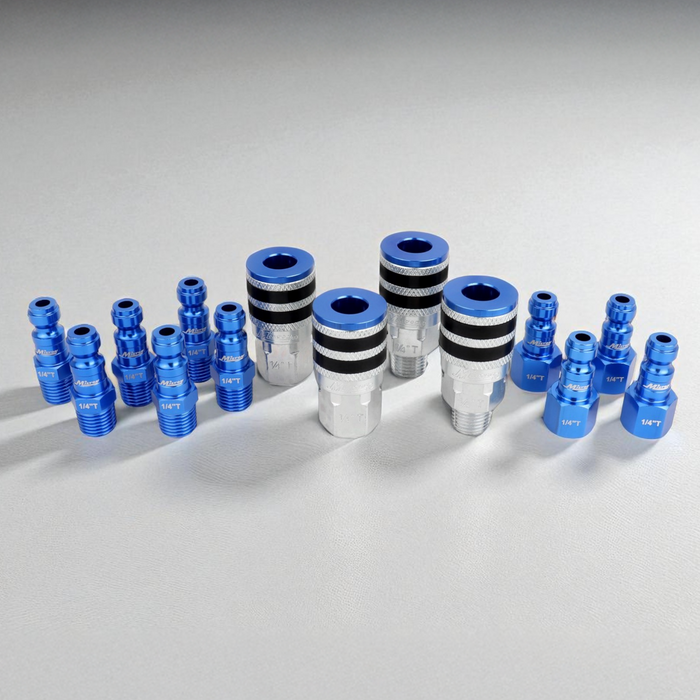 Colorfit Coupler & Plug Kit with Rubber Bumpers, T-Style 1/4" NPT