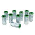 COLORFIT® Couplers (A-Style, Green) - 1/4" NPT (Box of 10)