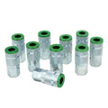 COLORFIT® Couplers (A-Style, Green) - 1/4" NPT Female (Box of 10)