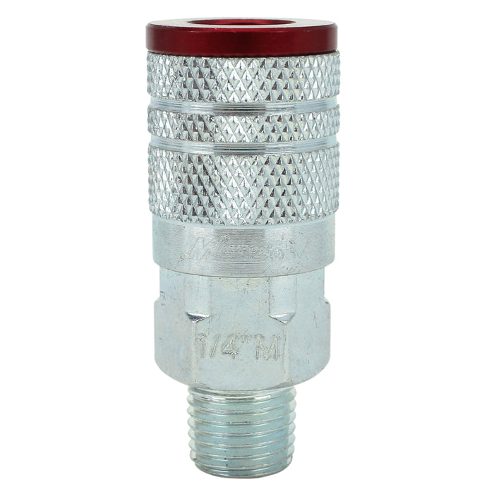 COLORFIT® Milton Couplers (M-Style, Red) - 1/4" NPT (Box of 10)