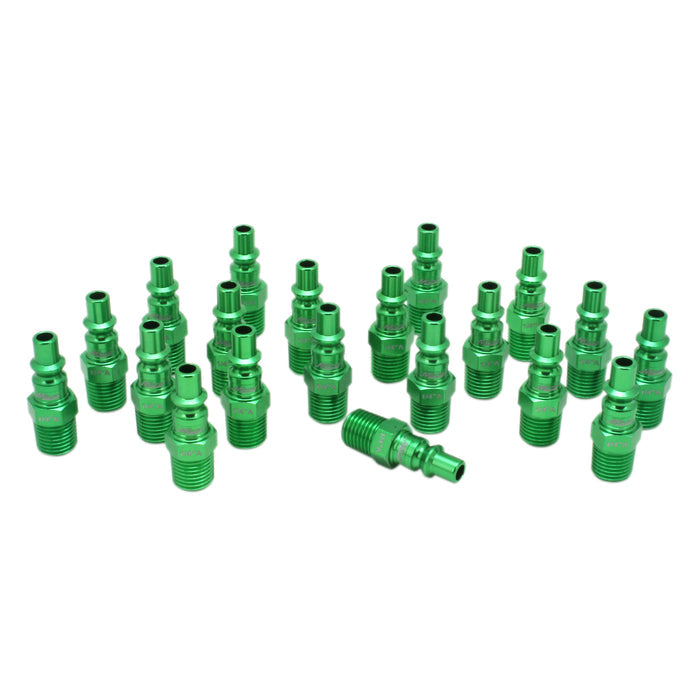 COLORFIT® Plugs (A-Style, Green) - 1/4" NPT Male (Box of 20)