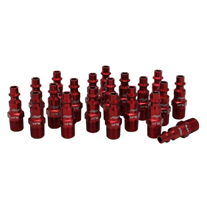 COLORFIT® Plugs (M-STYLE®, Red) - 1/4" NPT (Box of 20)