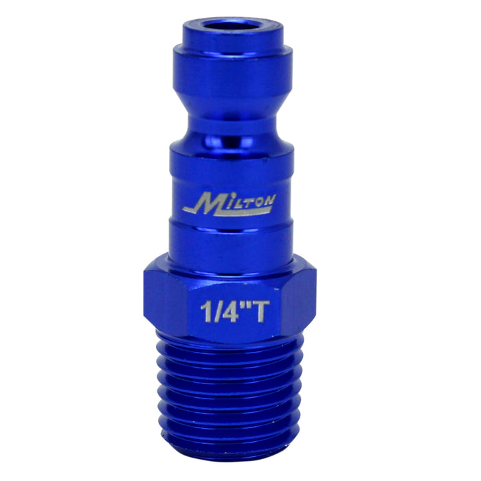COLORFIT® Plugs (T-Style, Blue) - 1/4" NPT Male (Box of 20)