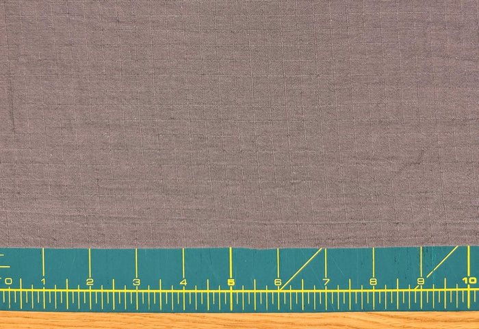 NEW Soft Gridded Dobby Cosmo Japanese cotton linen fabric AD-5747 289 mouse gray