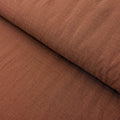 NEW Soft Gridded Dobby Cosmo Japanese cotton linen fabric AD-5747 214 seal brown