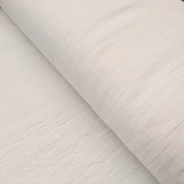 NEW Soft Gridded Dobby Cosmo Japanese cotton linen fabric AD-5747 OW