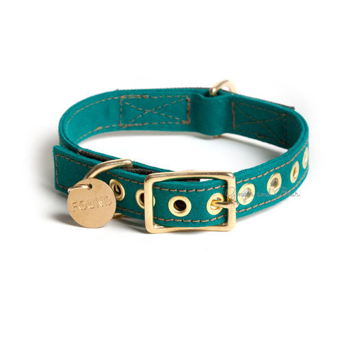 Cotton Canvas Collar, Girl Scout Green [FINAL SALE]