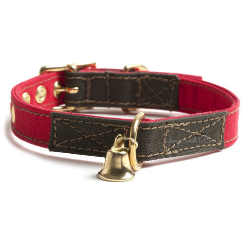 Cotton Canvas Collar, Holiday Red [FINAL SALE]