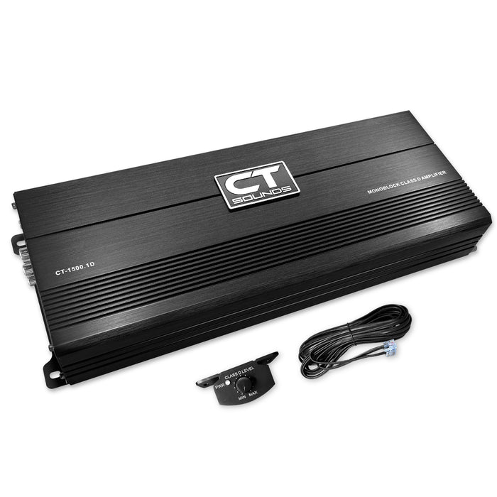 CT-1500.1D // 1500 Watts RMS Monoblock Car Amplifier