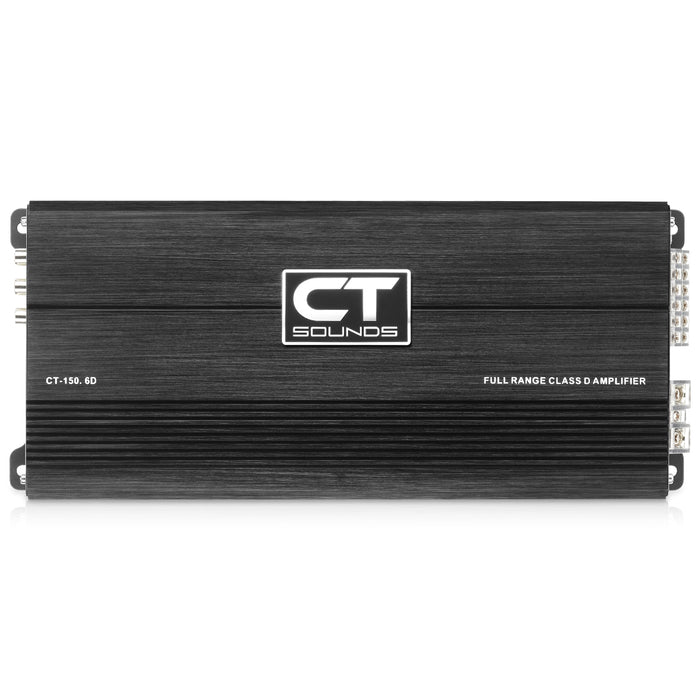 CT-150.6D // 1500 Watts RMS 6-Channel Car Amplifier
