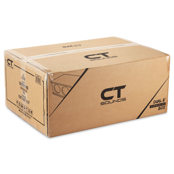 CT2X8 // Dual 8” Kerf Ported Universal Car Subwoofer Box