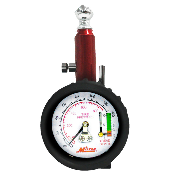 Dial Tire Pressure Gauge, Single Head Tire Tread Depth Gauge