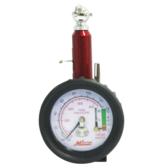 Dial Tire Pressure Gauge, Single Head Tire Tread Depth Gauge