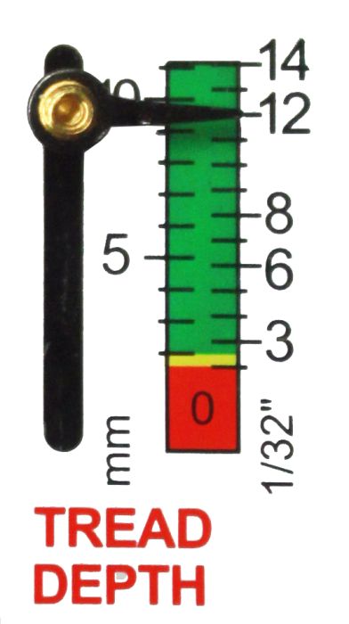 Dial Tire Pressure Gauge, Single Head Tire Tread Depth Gauge