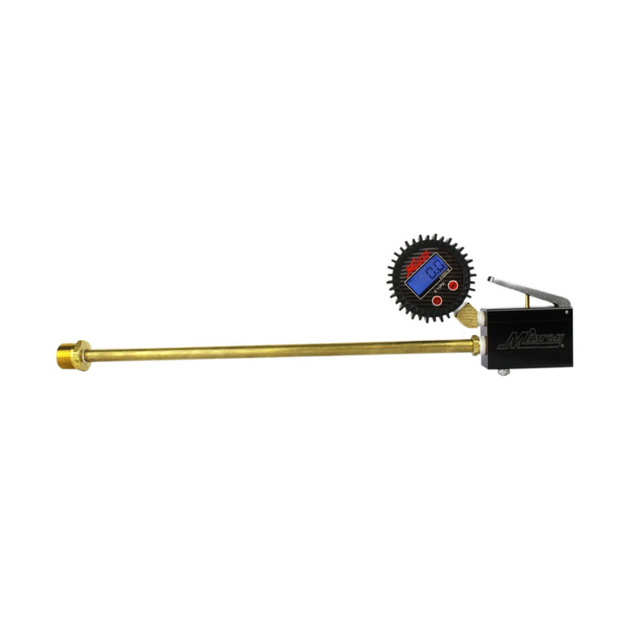 Digital Dunnage Bag Inflator 15" Extended Reach Brass Tube 3/8" ID, 1/4" MNPT Outlet (0-15 PSI)