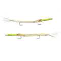 Dino's Cuda Chartreuse & White By Fulling Mill