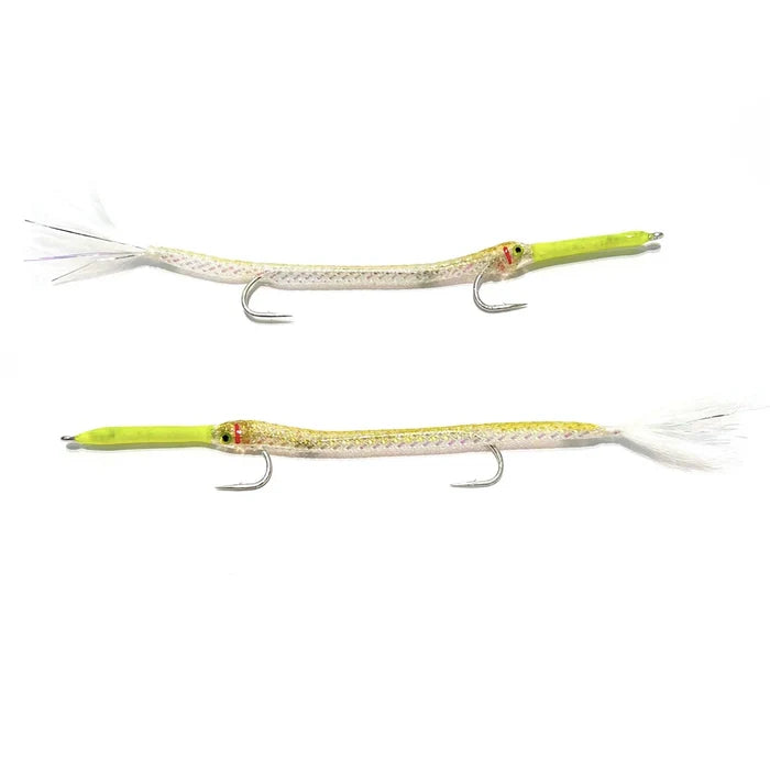 Dino's Cuda Chartreuse & White By Fulling Mill