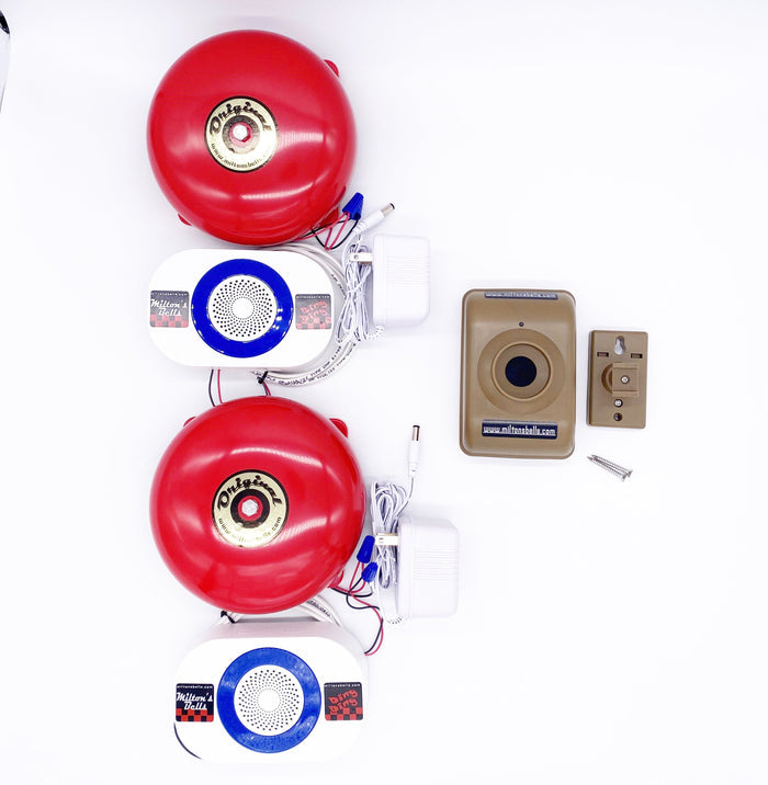 Motion Activated Dual Chimes and Two Bells with single motion detector