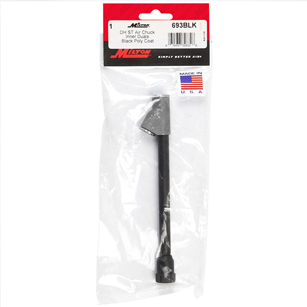 Dual Foot Straight Lock-On Chuck Matte Black Poly Finish, 1/4" FNPT