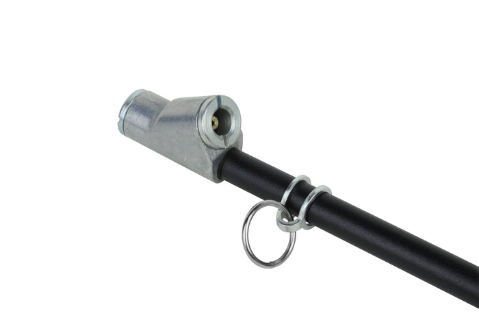 Dual Foot Straight Lock-On Chuck Service Gauge, Matte Black Poly Finish -13" 10-160 PSI
