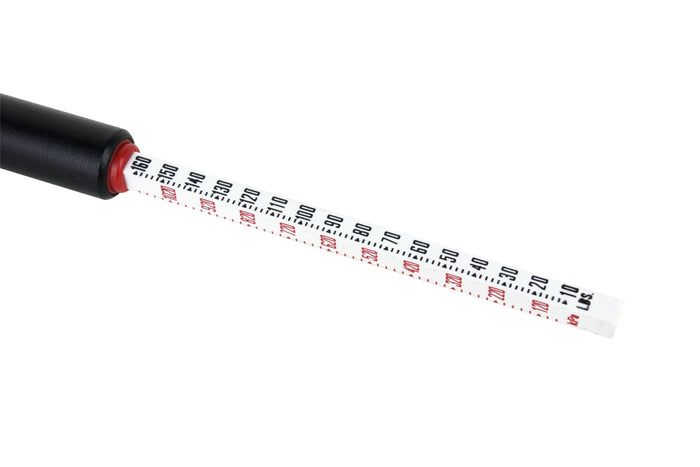Dual Foot Straight Lock-On Chuck Service Gauge, Matte Black Poly Finish -13" 10-160 PSI