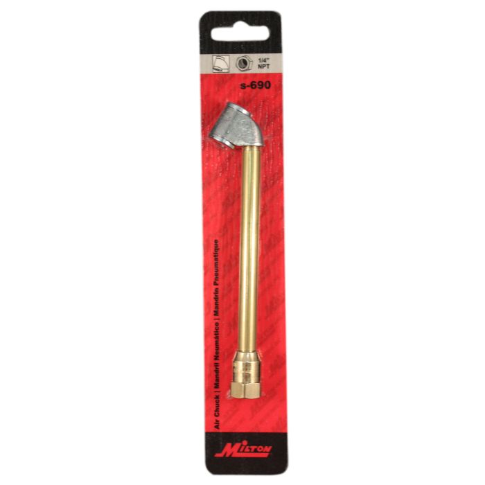 Dual-Head Air Chuck, 1/4" FNPT, Tire Air Chuck for Tire Inflator Gauge and Air Compressor