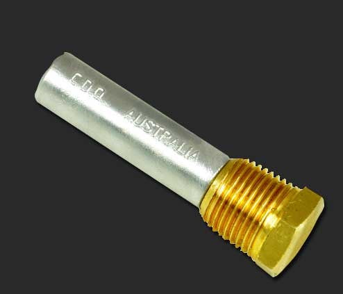 ENGINE ANODE UNIVERSAL - PENCIL WITH PLUG 1/2 BSP THREAD - Bosuns Boat