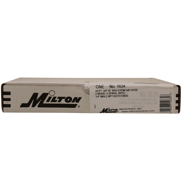 EPDM 3/8" ID Rubber Air Hose, 25' Long