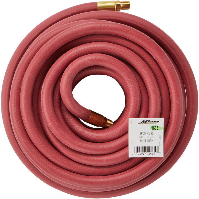 EPDM 3/8" ID Rubber Air Hose, 50' Long