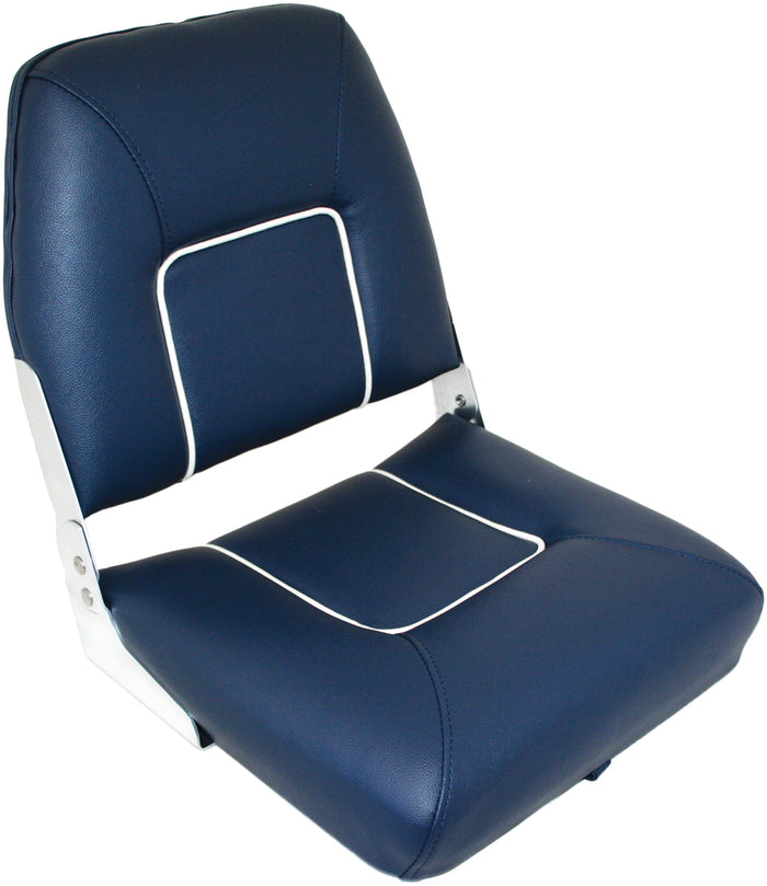 ESM Bosun Folding Upholstered Seats (Dark Blue and Light Grey)