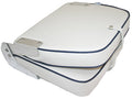 ESM Ensign Folding Upholstered Seats - White / Blue / Grey