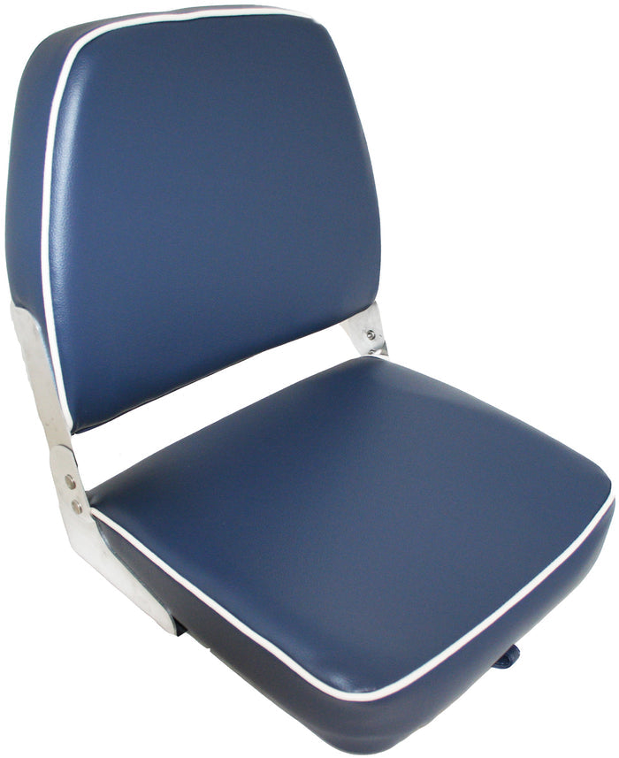ESM Ensign Folding Upholstered Seats - White / Blue / Grey