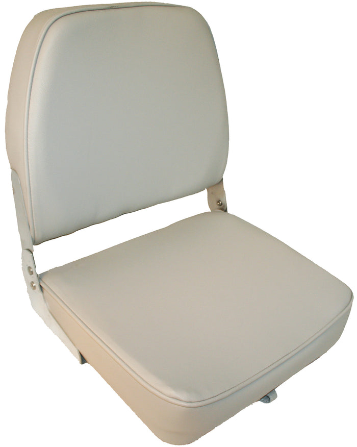 ESM Ensign Folding Upholstered Seats - White / Blue / Grey