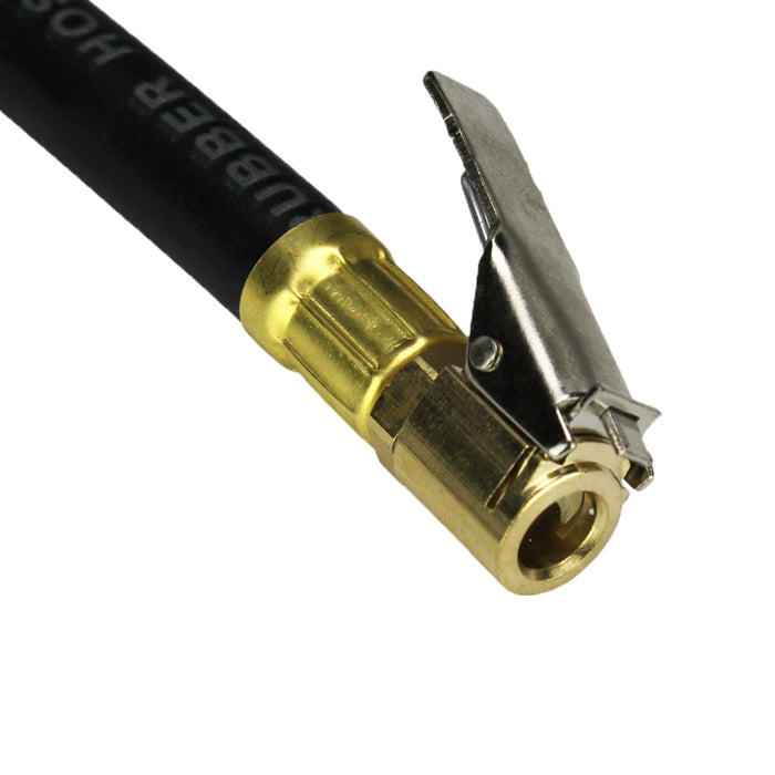 EXELAIR® Digital Pistol Grip Tire Inflator/Deflator Gauge, 16" Air Hose and Easy-Clip Chuck