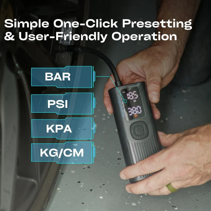 EZ-LOCK™ Air Chuck Precision Digital Tire Inflator & mojoAIRE® Portable Tire Inflator
