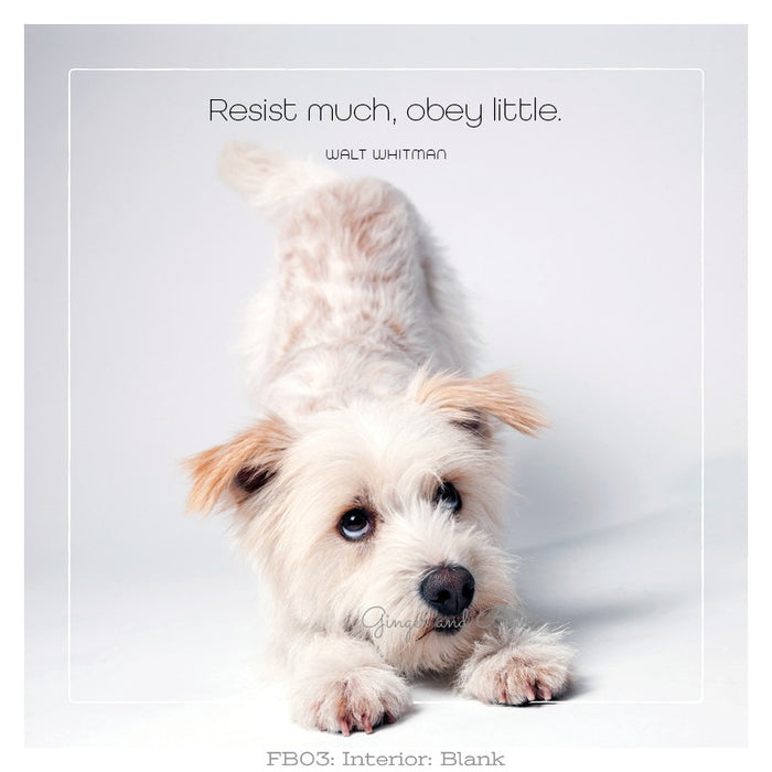 Famous Barks: Nora's Resist Much
