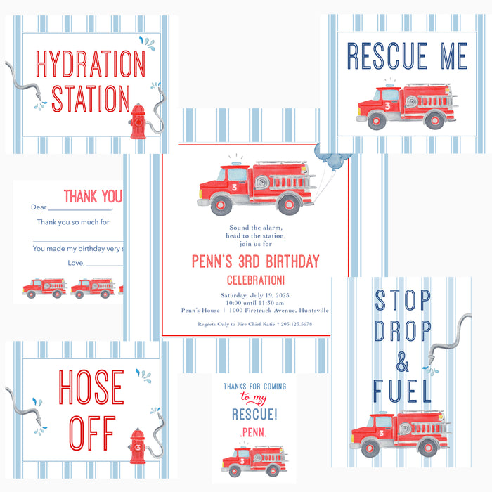 Fire Truck Birthday Suite