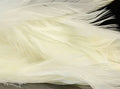 Bleached white Fish Hunter Select Schlappen – soft, flowing feathers ideal for streamers, saltwater flies, and clean collars with high contrast.