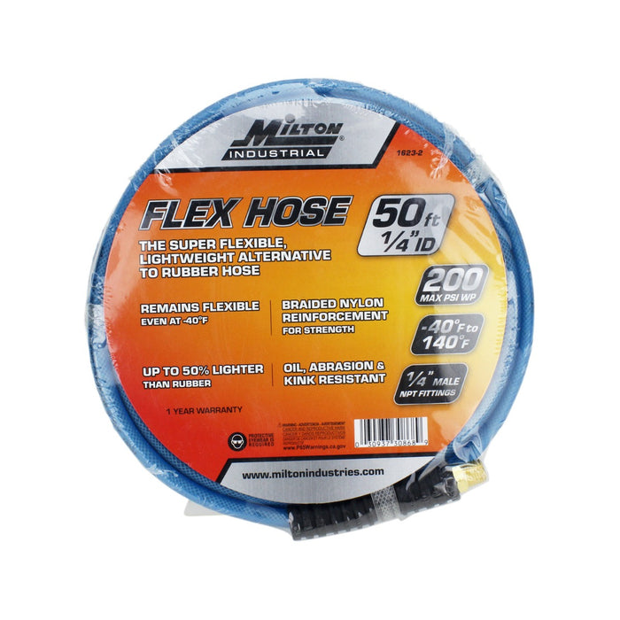 Flex Hose- Flexible, lightweight & braided polyurethane hybrid air hose with bend restrictor