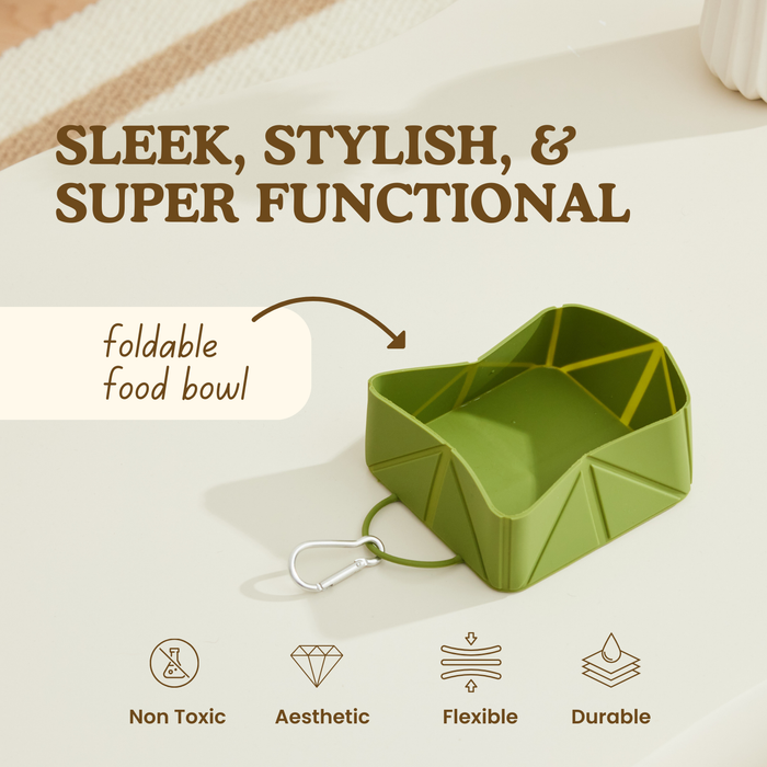 Foldable Travel Bowl | Dog Feeding – Flexible Food & Water Use