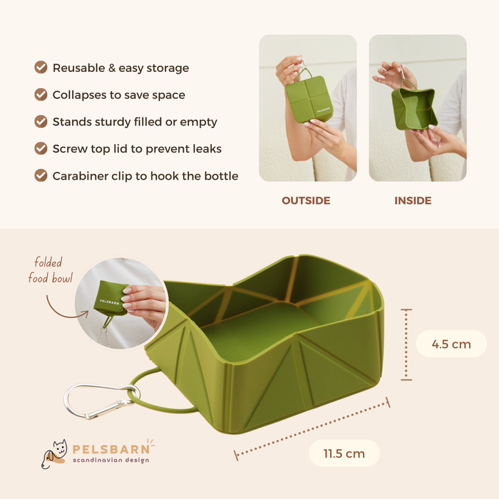 Foldable Travel Bowl | Dog Feeding – Flexible Food & Water Use