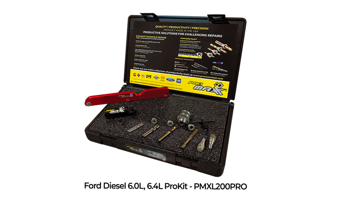 Ford 6.0L, 6.4L Power Stroke Diesel Exhaust Manifold Broken Bolt Repair Kit - Leo