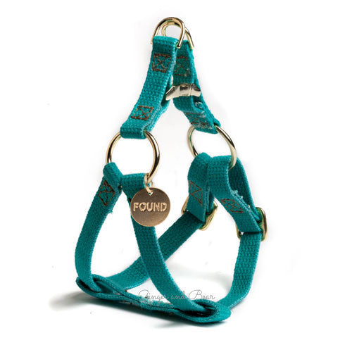 Found My Animal Hand dyed Harness, Teal [FINAL SALE]
