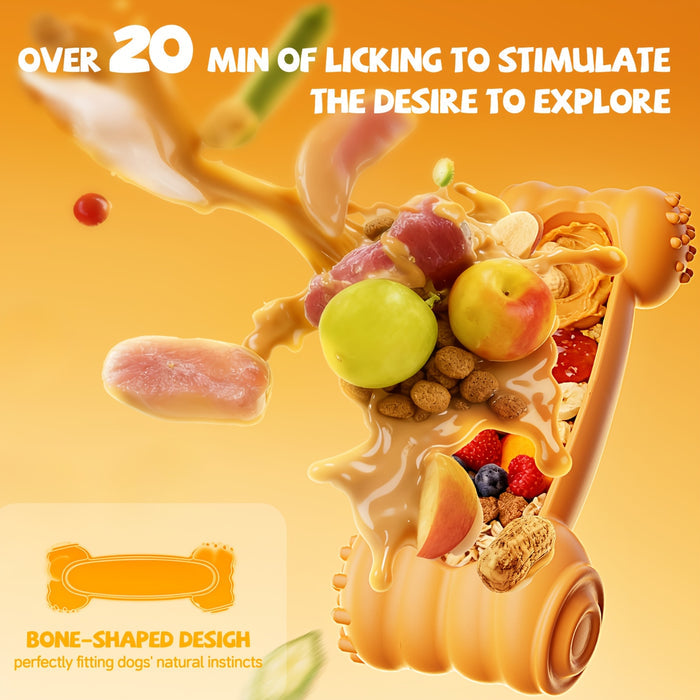 Freezeable Dog Chew Bone Toy for Aggressive Chewers & Teething Puppies