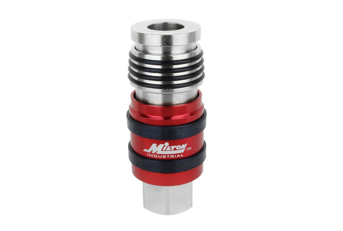 G-Style Universal Safety Exhaust Industrial Coupler, 1/2" FNPT x 1/2" Body Flow - PATENTED