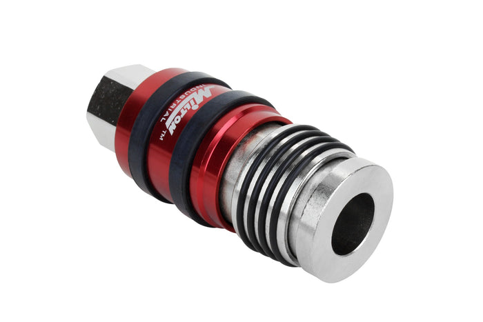 G-Style Universal Safety Exhaust Industrial Coupler, 1/2" FNPT x 1/2" Body Flow - PATENTED