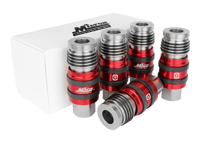 G-Style Universal Safety Exhaust Industrial Coupler, 1/2" FNPT x 1/2" Body Flow - PATENTED