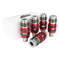 G-Style Universal Safety Exhaust Industrial Coupler, 1/2" MNPT x 1/2" Body Flow - PATENTED
