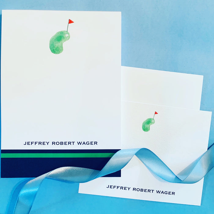 Golf Green Notepad