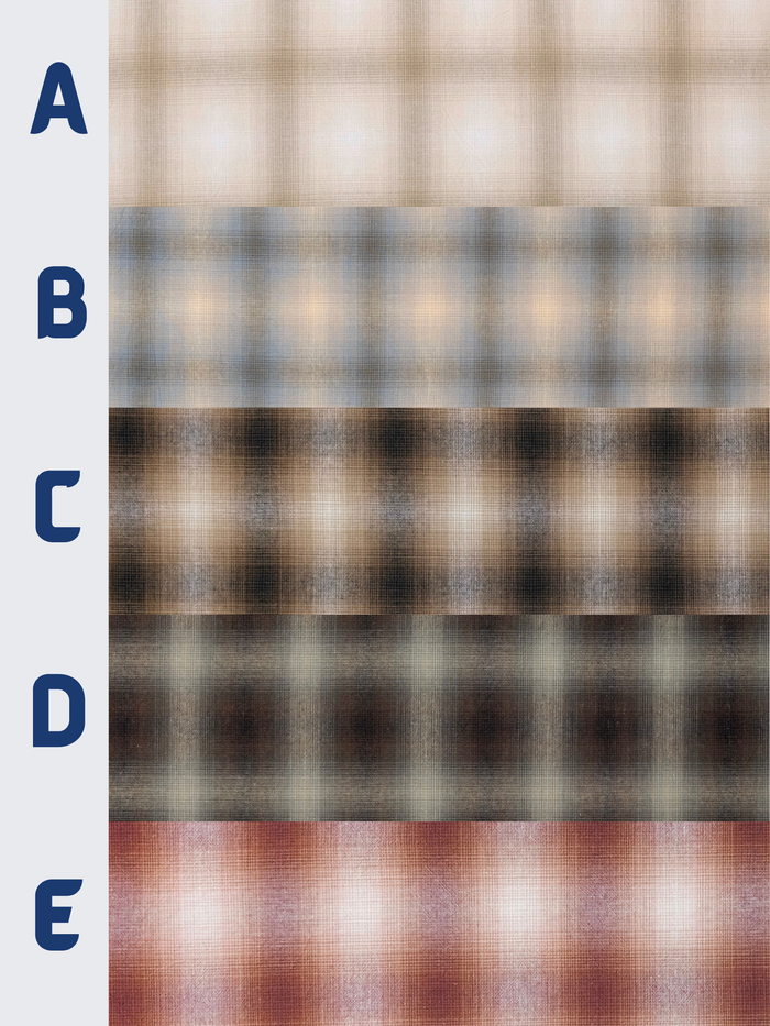 Handworks - Giant Windowpane Plaid Yarn Dyed Cotton Fabric - Burnt Orange